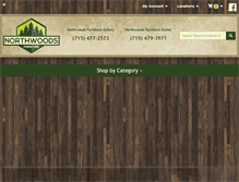 Tablet Screenshot of northwoods-furniture.com